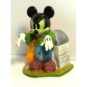 NEW Disney Mickey Mouse Halloween Cookie Jar Canister Frankenstein/ Zombie